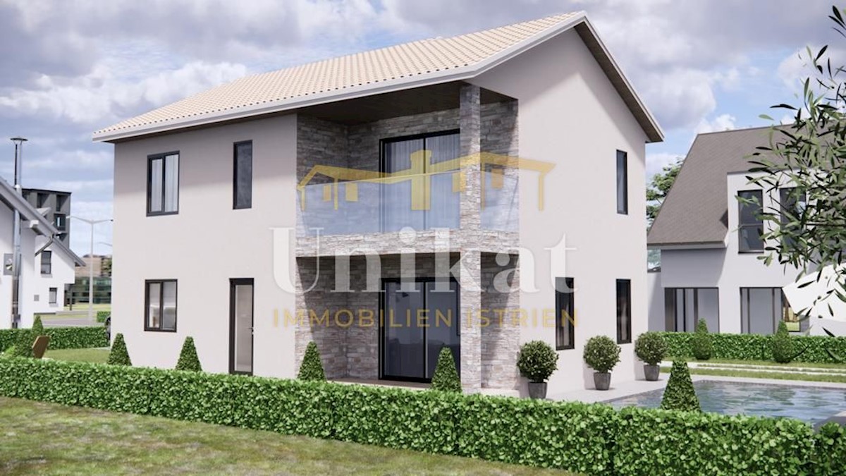 Niedrigenergiehaus mit Pool - Neubau nahe Porec 